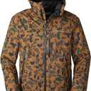 Eddie Bauer Men's Powder Search Insulated Waterproof Ski Jacket, Antique Bronze, Medium