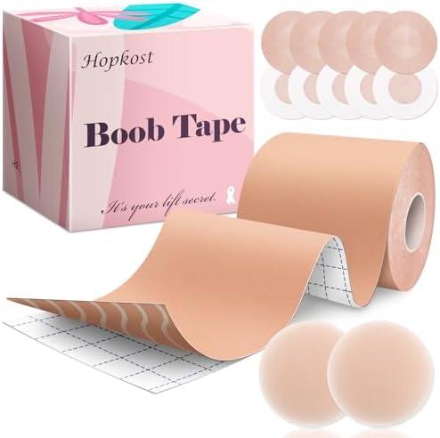 Hopkost Boob Tape Breast Lift Tape (Beige,)
