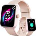 Gydom GPS Smart Watch for Women, 4 Satellite Positioning, 1.85" Fitness Tracker, 3ATM Waterproof Heart Rate/Sleep/SpO2 Monitor, 101+ Sport Modes, 12 Days Battery, for Android iPhone (Pink with GPS)