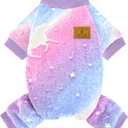 XPUDAC Dog Sweater Glows in the Dark Fleece Pajamas for Small Medium Dogs Girl Boy Puppy Clothes for Halloween Christmas Winter(Small) (Small(Chest:13-14.9"))