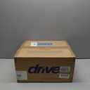 Drive Medical 12445KD-1 Shower Chair with Back and Padded Arms, Adjustable Height Bath Stool with Nonslip Feet, Tub Chair for Elderly, Bath Seat with Back, 350 LB Weight Cap, White