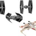 Star Wars Micro Galaxy Squadron Death Star Trench Run Battle Pack - Four Vehicles Plus Five Micro Figure Accessories 