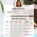 Women High Waisted Bikini Sets Tummy Control Two Piece Bathing Suit Mesh Petal Cutout Swim Skirt (Black, L)