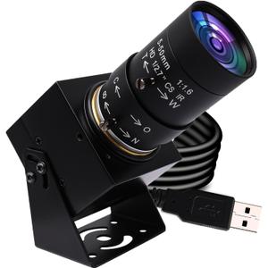 SVPRO 1080P USB Webcam with Telephoto 5-50mm Lens, Full HD Computer Camera 100fps/60fps/30fps for Windows/Mac/Linux/Android