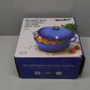 Mueller 6qt Enameled Cast Iron Dutch Oven, Heavy-Duty Casserole and Braiser Pan with Lid and Knob, Safe for All Cooktops, Aqua Blue (6 Quart)