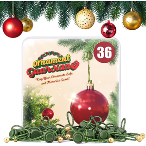 Christmas Ornament Guardian, Adjustable Ornament Hooks for Hanging Small Large Heavy Ornaments, Ornaments Hanger Hooks for Christmas Tree Hanging Holiday Ornaments (36)