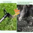 Weeding Puller Tool 8 Tooth, Manual Weed Rake Weeder Remover Tool Gardening, Dandelion Gardenia Uprooting Tool for Yard, Lawn, Patio and Garden