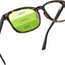 YEIN Progressive Multifocus Reading Glasses, Spring Hinge Blue Light Blocking Glasses for Women Men, No Line Multifocal Readers with Clear Lenses (+2.25 magnification)