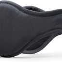 Men's Urban Ear Warmer, Behind-the-Head Winter Earmuffs (Black)