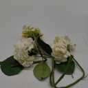 DILATATA 21" Artificial Hydrangea Long Stems Silk Hydrangea Flowers for Home Table Centerpieces Fake Flowers Arrangements Wedding Bouquets DIY Decorations-3PCS White Pink Hydrangeas