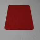 Silicone Dish Drying Mat for Multiple Usage,Easy clean,Eco-friendly,Heat-resistant Silicone Mat for Kitchen Counter or Sink,Refrigerator or drawer liner Red L 16 inches x 12 inches