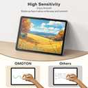 OMOTON PAPERSENSE Paper Screen Protector for iPad Pro 13 Inch M5/M4 (8th/7th Gen,2025/2024), Matte Layer Tempered Glass with Easy Dust-free Installation Tray, Apple Pencil Support, Anti-glare, 2 Pack