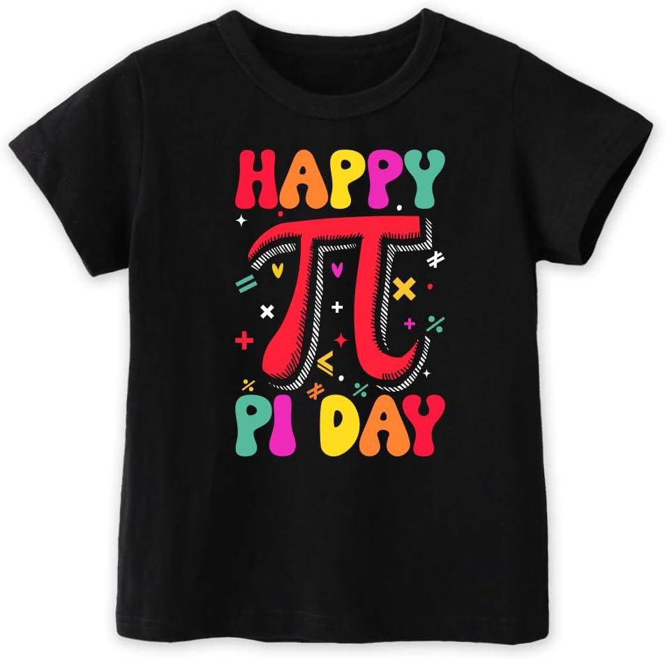 Toddler Shirts for Boys Grils Kids, Happy Pi Day T-Shirts for Baby Boys Girls, 2-6T, Pi Day Shirt for Kids (5-6 Years)