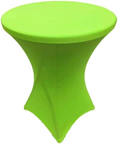Fuchsia 32x42 inches Cocktail Highboy Spandex Fitted Stretch Tablecloth Table Cover Wedding Event Party