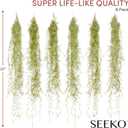 SEEKO Succulents Fake Spanish Moss 6 Pack, 33" Premium Artificial & Faux Moss Decor