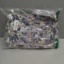 AOCINA Crossbody Bags for Women Multi Pocket Nylon Lightweight Ladies Purses Messenger Shoulder Handbags Satchel Travel Bag (Large, Gray Leaves)