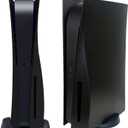 Disc Edition Face Plates Cover Skins Shell Panels for PS5 Console, Accessories for PlayStation 5 Protective Shell Replacement Faceplate (Black)