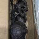 Mumufy 2 Pcs 5 Arm Black Candelabra 16.7 Tall Cast Iron Candlestick Holders Vintage Gothic Candles Holder Stand Decorative Table Centerpieces for Halloween Wedding Christmas Birthday Home Party