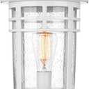 Darkaway Outdoor Post Lights Lamp Posts Outdoor Lighting, 17inch Large Waterproof Aluminum Post Lights Outdoor Light Fixtures with Glass, Light Posts for Outside Patio Yard (Large, White)