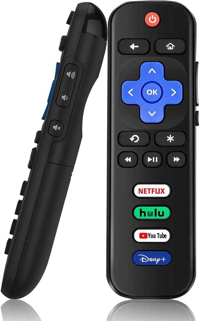 Universal Replacement Remote Control for Roku TV, Compatible for TCL/Onn/Hisense/Philips/Sharp/Westinghouse/Insignia etc R0KU TVs (Not for RokuStick and Box)