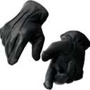 Milwaukee Leather SH865 Men's Black Thermal Lined USA Deerskin Leather Motorcycle Winter Rider Gloves (Large)