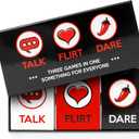 Fun and Romantic Game for Couples - Talk Flirt Dare - Date Night Box - Conversation and Action Cards for Couples to Strengthen Relationships - Exciting Levels for Connection & Intimacy