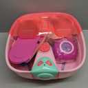 Kids Foot Spa & Nail Kit - Kids Spa Day Kit for Girls with Mask Foot Bath and Nail Dryer - Manicures Pedicure Toy Kit Nails Art Salon Girl Stuff - Christmas Birthday Gifts for 6 7 8 9 10-12 Year Old (Large Size)