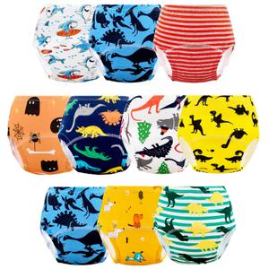 Potty Training Pants for boys, Toddler Learning Designs Training Underwear (10 Packs,Multi-colored, 2-3T, S)