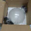 E27 Industrial Clear Glass Globe Shade Pendant Lighting Modern Kitchen LOFT Hanging Light-1 Light (20cm)