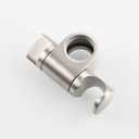 Tecmolog Adjustable Shower Head Holder for 25 mm Slide Bar, Stainless Steel Shower Bar Slider Holder Replacement Part Brushed Nickel, ST35