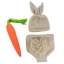 IMEKIS Newborn Photography Props Baby Boy Girl Happy Easter Bunny Outfit Handmade Carrot Crochet Knitted Wrap 1st Birthday Cake Smash Photo Shoot 1st Easter Rabbit Beanie Hat Diaper Accessories