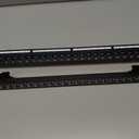Tecmojo UL Listed 24-Port Cat6 UTP Patch Panel with Inline Keystone Couplers, 19-Inch 1U Rack Mount with Removable Back Bar, Network Patch Panel for Cat6/Cat5e/Cat5 Cabling