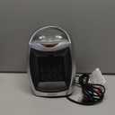 GiveBest Portable Electric Space Heater with Thermostat, 1500W/750W Safe and Quiet Ceramic Heater Fan, Heat Up 200 Square Feet for Office Room Desk Indoor Use, Silver