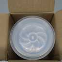 4 Inch Clear Nursery Pots, 8 Pack Highly Transparent Plant Pots for Small Indoor Plants with Drainage Holes and Trays, Plastic Seedling Starter Planters for Flowers