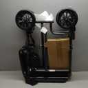 Drive Medical Lightweight Folding Transport Wheelchair - Reliable Mobility Support - Durable Steel Frame - Swing-Away Footrests - Compact Travel Design - Silver (1 Count (Pack of 1))