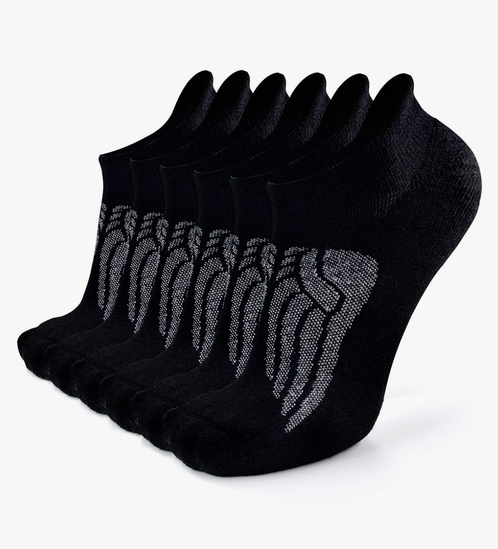 Busy Socks Merino Wool Compression Support Ankle Running Hiking Socks for Men Women, Soft Thick Cushion Tab Socks 3/6 Pairs, XL
