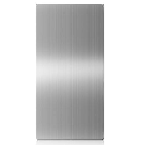 Gisafai 1 Pcs 32 x 16 Inch Stainless Steel Backsplash Panel Hand Dryer Splash Guard Wall Backsplash Protector with Ultra Strength Adhesive for Bathroom, Kitchen, Stovetop