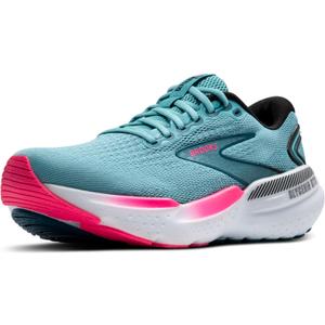 Brooks Womens Glycerin GTS 21 Supportive Running Shoe (9.5, Moroccan Blue/Aqua/Pink)