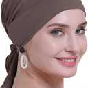 osvyo Chemo Headscarf for Women Hair Loss - Cancer Slip On Headwear Turbans Sealed Packaging (Natural_tawny)