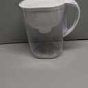 Amazon Basics 10-Cup Pitcher with Filter Compatible with Brita Water Filter Pitcher for Clean, Crisp Water, WQA and NSF Certified, Made in Europe