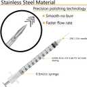 2 x 50 Pack - 1/2 ml 29G 0.5 inch(12.7mm) Sample Dispensing Tool for Industrial research, Science Lab, Plant Cultivation Supplies