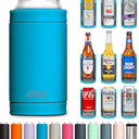 3 in 1 Insulated Can Cooler - 15+ Colors - Universal Size for 12 oz Cans, Slim Cans, and Bottles
 2pcs