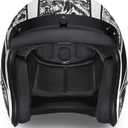 Daytona Helmets 3/4 Shell Open Face Motorcycle Helmet - DOT Approved, Lightweight & Comfortable, Vintage Design for Scooter, Cruiser & Street Bikes - Adjustable Fit, Enhanced Ventilation & Clear Visor