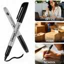 Permanent Markers Bulk, Fine Tip, 75 Pack Black Permanent Markers, Quick Drying, Water- & Fade-Resistant, Used on Wood Plastic Paper Metal