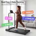 Walking Pad Treadmill for Home - Foldable Compact Treadmills with Handle Bar Portable Running Pad 0.6-4MPH with Remote Control LED Display Mini Caminadora Indoor Walk Machine for Office Small Spaces