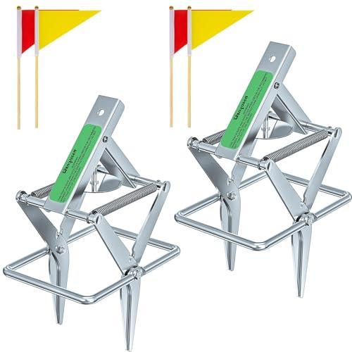 2 Pack Mole Traps that Kill Best, Vole Traps Outdoor Use Scissor for Lawns, Mole Trap Easy to Set Galvanized Steel Reusable Quick Capture Gopher