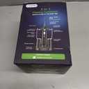 Electric Toothbrush with Water Flosser 3-in-1 Combo, Professional Sonic Toothbrush for Adults, 3 Brush Modes+5 Floss Speeds, Rechargable, 2.0 Flossing Toothbrush for Oral Care, Portable Travel Case (Black)