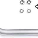 JMCHstore Header Pipe for Coleman BT200X CT200U EX KT196 196cc Mini Bike Go Kart Predator 212 224 Honda GX160 GX200 Clone Engine Baja Warrior MB200 Performance Parts (Silver)