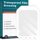 Transparent Film Dressing 6'' x 8'', 20 Packs Waterproof Wound Bandage Adhesive Patches, Wound Cover Patches for Post Surgical Shower, IV Shield, Tattoo Aftercare Bandage (6"x 8"(20 PCS))