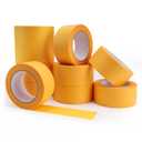 Lichamp 10 Bulk Pack 2 Inch Yellow Masking Tape, Orange Washi Tape for DIY Crafts & Artist Arts, Painting, Decoration, 1.9 inch x 55 Yard x 10 roll, 1020YN(Total 550 Yards)